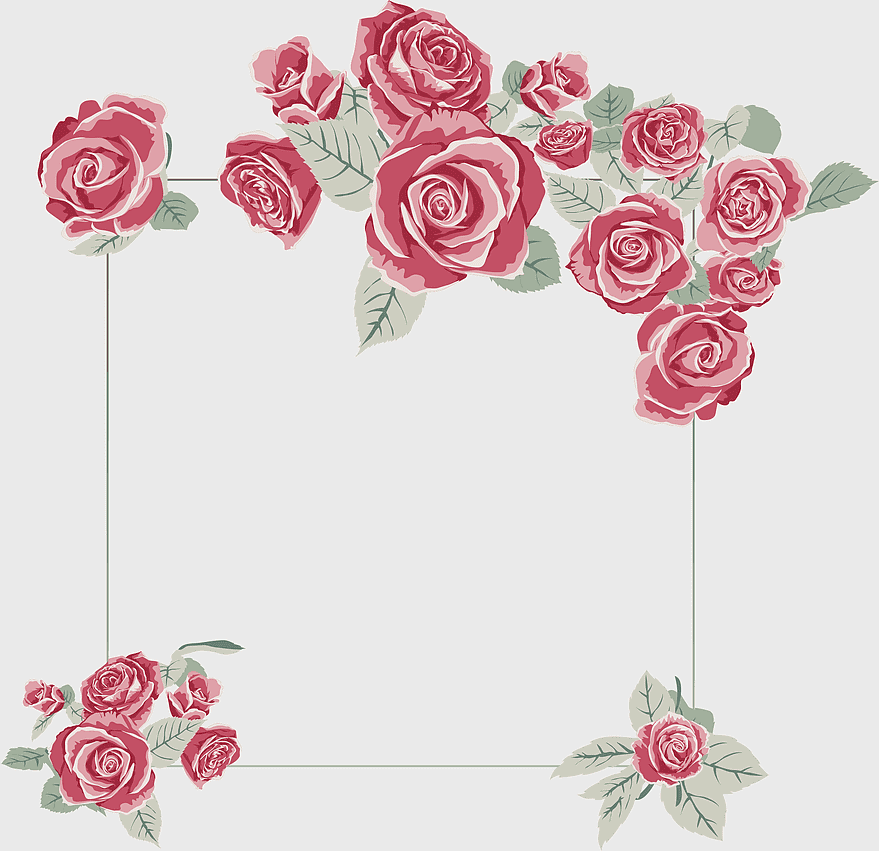 red rose floral frame, wedding invitation rose design, vintage rose border, pink rose bouquet, floral invitation template, romantic flower arrangement, elegant rose decoration